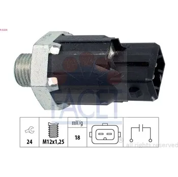 Čidlo automobilu Senzor klepání FACET 9.3224