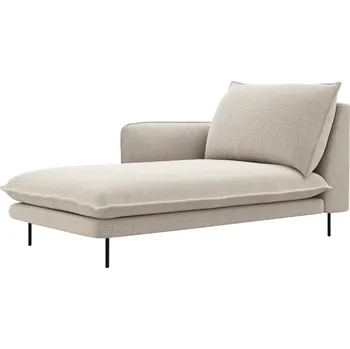 Otoman Cosmopolitan Design Světle béžová čalouněná lenoška Vienna 170 cm, levá