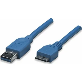 Datový kabel Techly USB-A - micro-B USB kabel 2 m Modrý (ICOC-MUSB3-A-020)