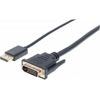 Video kabel Manhattan DisplayPort - DVI-D kabel 3m černý (152136)