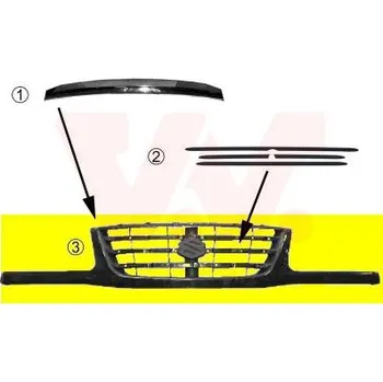 Příslušenství karosérie Mřížka chladiče VAN WEZEL 5249510