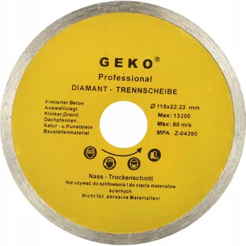 Řezný kotouč Diamantový kotouč pro řezání betonu plný 115 mm