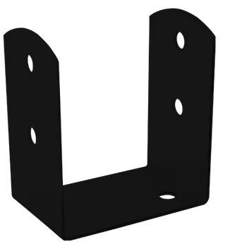 Tesařské kování Kotevní prvek typ U černý 101x101x140x2,5 mm PSOL (49401002)