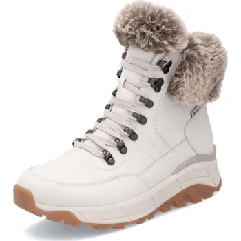 Dámské kozačky Dámská kotníková obuv RIEKER W0063-80 bílá W5 40