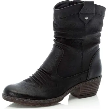 Dámské kozačky Dámská kotníková obuv RIEKER 93770-01 černá W5 37