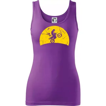 Dámské tričko Západ slunce kroska - Dámské tílko - XS ( Fialová )