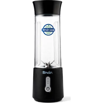 Doplněk stravy BrainMax přenosný mixér, 500 ml Lehký a výkonný mixér pro přípravu smoothies a koktejlů, BPA-FREE