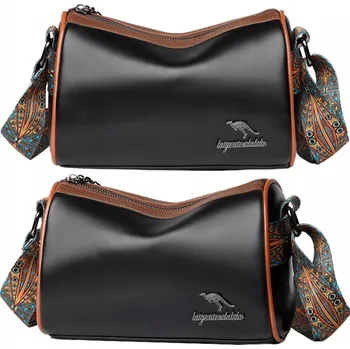 Kabelka Taška kabelka přes rameno EdiBazzar eko kůže černá