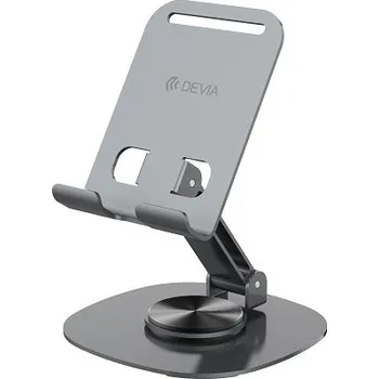 Devia EL243 stolní kovový / otočný / skládací držák na mobilní telefon / tablet