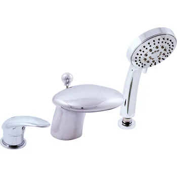 Vodovodní baterie DUNAJ - Vanová baterie 3-otvorová, vodopád, Chrom D471.0S, RAV Slezák Barva: Chrom, Rozměr: 3,8"