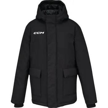 Chlapecká bunda Bunda CCM Team Winter Jacket Sr Farba: čierna, Veľkosť: XS
