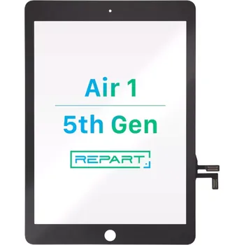 Náhradní díl pro tablet iPad Air / 5. gen dotykové sklo REPART (černé)