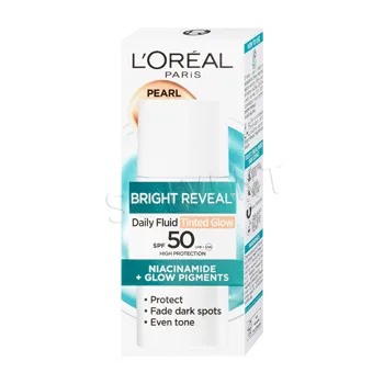 Přípravek na opalování Loreal fluid 50ml Bright Reveal SPF50