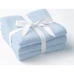 Mušelínová utěrka Nature MSN-054 Bledě modrá - sada 3 ks