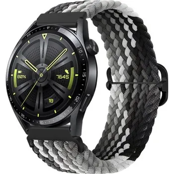 Řemínek na hodinky BSTRAP | BStrap Elastic Nylon reminek na Huawei Watch GT 42mm, black qiao (SSG025C0802)