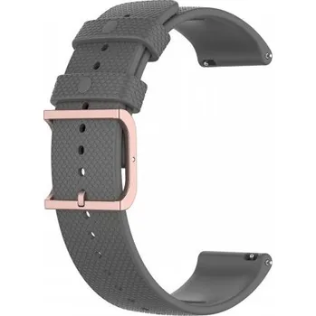 Řemínek na hodinky BSTRAP | BStrap Silicone Rain reminek na Samsung Gear S3, dark gray (SSG014C1901)