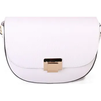 Kabelka ITALSKÉ Dámské bíle kožené crossbody kabelky Miriam