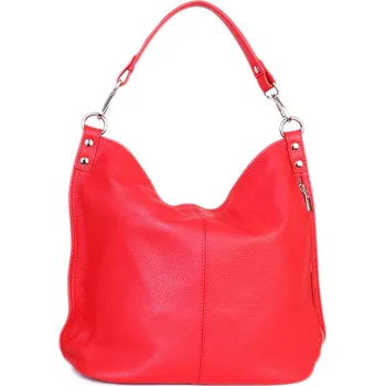 Kabelka ITALSKÉ Dámské červené crossbody kožené kabelky Ludmila