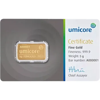 Umicore 5g investiční zlatý slitek