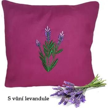 Nákupní taška Polštářek 20 x 20 cm - Levandule na fialové