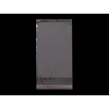 Organizér galanterie PP sáček s lepicí klopou 7x10 cm - transparent (40000 ks)