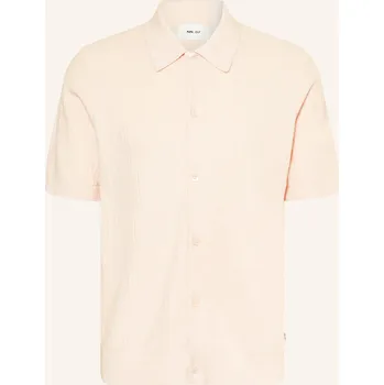 Pánská košile Nn.07 Pánská Úpletová Košile Nolan Comfort Fit, krémová, 46