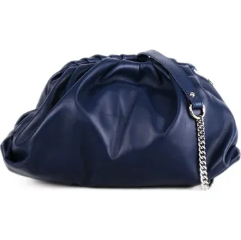 Kabelka ITALSKÉ Dámské luxusní modré kožené kabelky Ronia