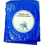 Kulatá plachta s oky 120 g/m2 modrá 6,5…