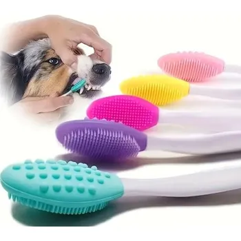 Plastový zubní kartáček oboustranný 1 ks KRMIMMASEM.CZ tekm89