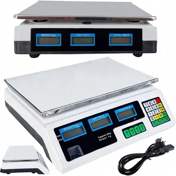 Obchodní váha Elektronická obchodní váha 40kg LCD OD9019 ONDRAGON