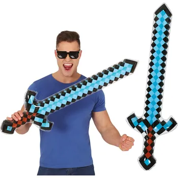 Fiestas Guirca Nafukovací pixelový meč Minecraft 90 cm