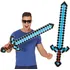 Karnevalový doplněk Fiestas Guirca Nafukovací pixelový meč Minecraft 90 cm