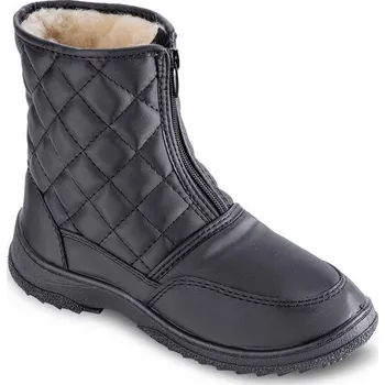 Dámská zimní obuv decoDoma Dámské prošívané zimní boty černé 40