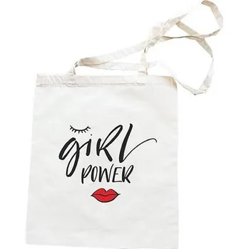 Plátěná taška 42x38cm - Girl Power