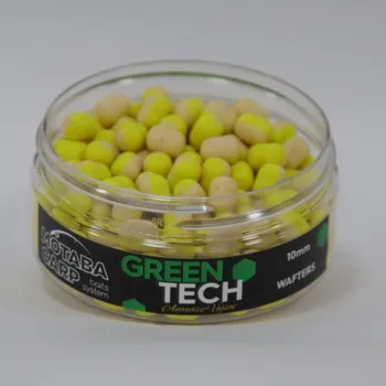 Boilies Neutálně vyvážená nástraha Motabacarp Wafters Green Tech Ananas Kyselina máselná 10mm 40g