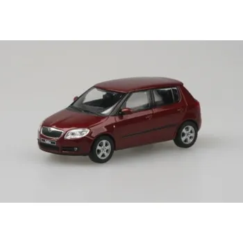 autíčko Škoda Fabia II HB (2006) 1:43 ABREX červená