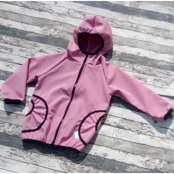 Dívčí bunda Yháček Softshellová bunda Yháček, zimní, žíhaná, růžová Velikost: 104