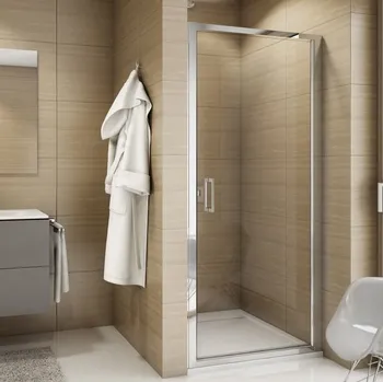 Sprchové dveře Ronal TOP-LINE S TLSP jednokřídlé sprchové dveře 70 cm Šířka: 700 mm, Profil: Matný elox, Sklo: Durlux 22