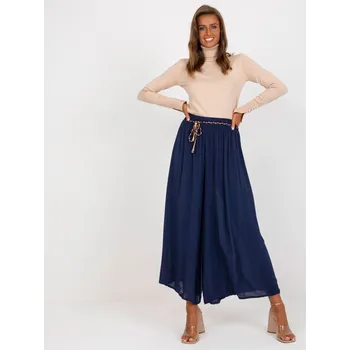 Dámské kalhoty Tmavě modré palazzo kalhoty TW-SP-