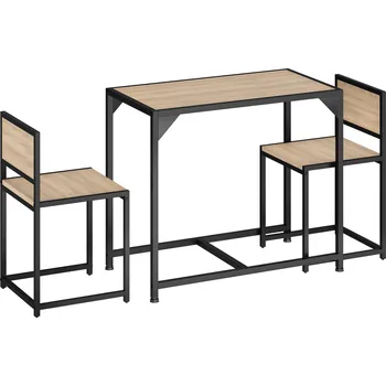 Jídelní set TecTake GmbH 404357 jídelní sestava milton - industrial světlé dřevo, dub sonoma