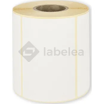 Speciální papír Labelea Samolepicí TERMO etikety 100x70 mm bílé papírové, 750 etiket na roli, Barva etiket Bílá, Vnitřní průměr dutinky 40 mm ETM100070W