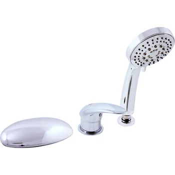 DUNAJ - Vanová baterie 3-otvorová, vodopád, Chrom D470.0Y, RAV Slezák Barva: Chrom, Rozměr: 3,8"