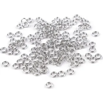 Protikroužek dvojitý Ø4 mm nikl 20 g