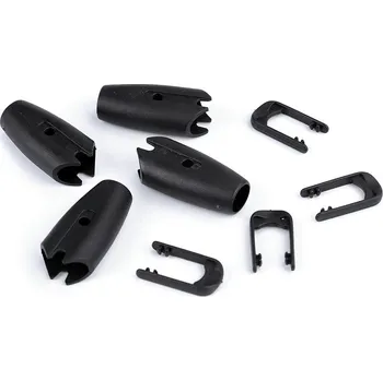 Plastový průvlek na vodítko Ø10 mm černá 4 sada