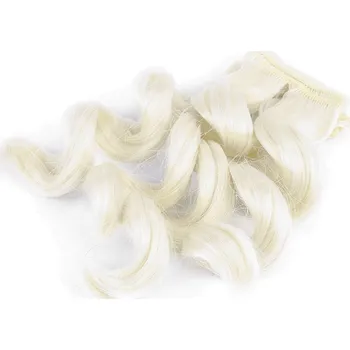 Paruka / vlasy pro panenky 25 cm vlnité blond 1 ks