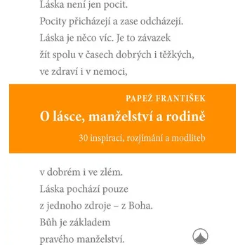 Kniha O lásce, manželství a rodině - Papež František