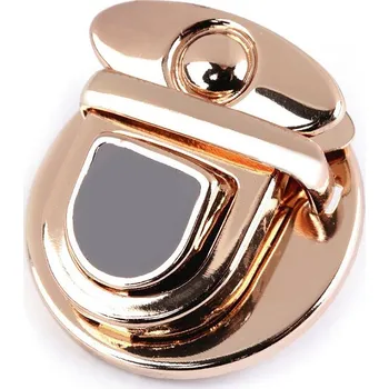 Sada zapínání na tašku 30x34 mm růžové zlato 1 sada
