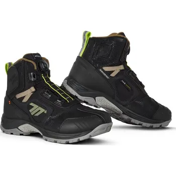 Moto obuv Boty na motorku SEVENTY DEGREES SD-BA7 Stelvio Low černo-pískovo-fluo žluté 42