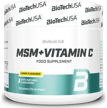 Kloubní výživa Biotech USA MSM + Vitamin C - 150 g - Citrón