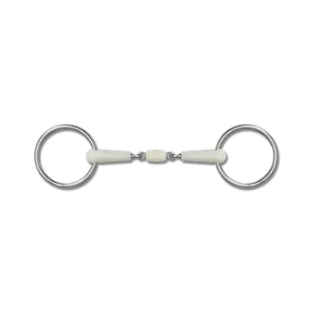 Udidlo pro koně HAPPY MOUTH Udidlo stihlo dvakrát lomené s příchutí jablka Velikost: 14